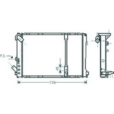 Radiatore acqua per RENAULT LAGUNA dal 1998 al 2000