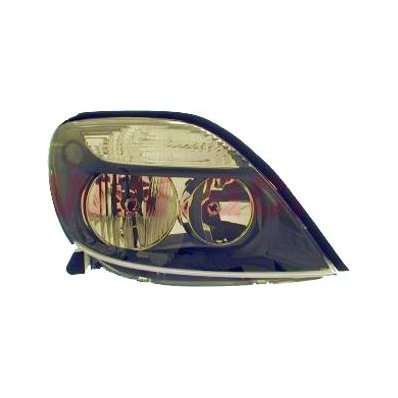 Proiettore nero per RENAULT SCENIC dal 1999 al 2003 lato sinistro guidatore Codice OEM 7701047606