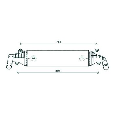 Intercooler per MAZDA 3 dal 2003 al 2009 Codice OEM Y601-13-550C