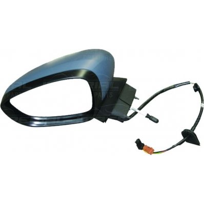 Retrovisore elettrico verniciabile base nera per CITROEN C3 dal 2009 al 2013 lato sinistro guidatore Codice OEM 8154AX