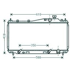 Radiatore acqua per HONDA CIVIC dal 2001 al 2003