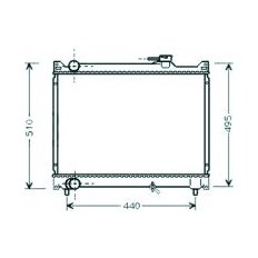 Radiatore acqua per SUZUKI GRAND VITARA dal 1998 al 2005
