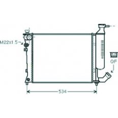 Radiatore acqua per CITROEN XSARA dal 1997 al 2000