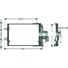 Condensatore per OPEL CORSA C dal 2003 al 2006