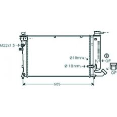 Radiatore acqua per CITROEN ZX dal 1991 al 1997
