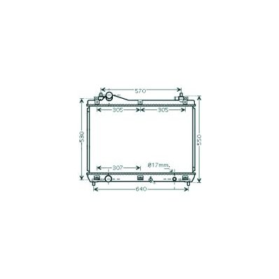 Radiatore acqua per SUZUKI GRAND VITARA dal 2005 al 2008 Codice OEM 1770067J00