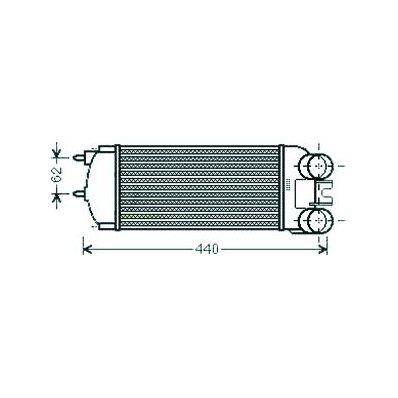 Intercooler per CITROEN BERLINGO dal 2003 al 2008 Codice OEM 0384G5