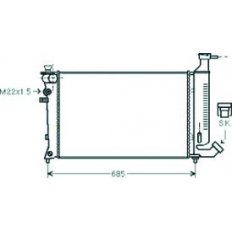 Radiatore acqua per CITROEN ZX dal 1991 al 1997