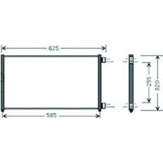 Condensatore per FIAT DOBLO' dal 2000 al 2005