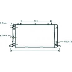 Radiatore acqua per AUDI 80 dal 1991 al 1994
