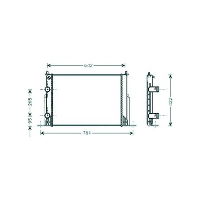 Radiatore acqua per FIAT STILO dal 2001 al 2010 Codice OEM 46745809
