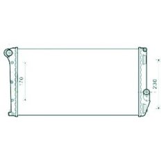 Radiatore acqua per FIAT IDEA dal 2003 al 2012