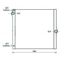 Radiatore acqua per BMW X5 E70 dal 2007 al 2010