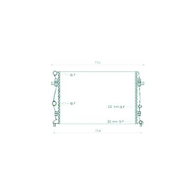 Radiatore acqua per SEAT LEON FR dal 2013 Codice OEM 5Q0121251EA