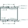 Radiatore acqua per CITROEN BERLINGO dal 2003 al 2008