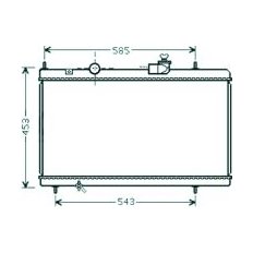 Radiatore acqua per CITROEN C5 dal 2001 al 2004