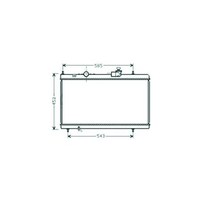 Radiatore acqua per PEUGEOT 807 dal 2002 al 2014 Codice OEM 1330K3