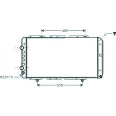 Radiatore acqua per PEUGEOT BOXER dal 1994 al 2002