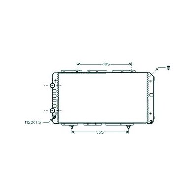 Radiatore acqua per CITROEN JUMPER dal 1994 al 2002 Codice OEM 1301N2