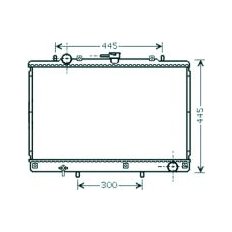 Radiatore acqua per MITSUBISHI PAJERO dal 2000 al 2002