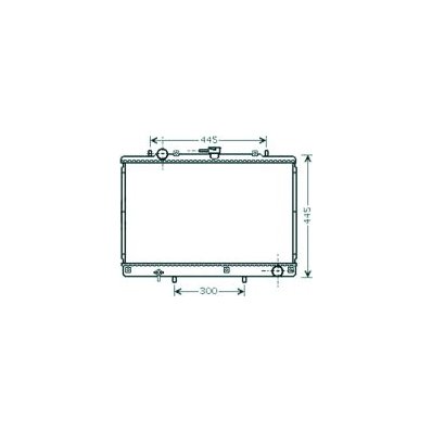 Radiatore acqua per MITSUBISHI L200 dal 1996 al 2001 Codice OEM MB660078