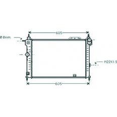 Radiatore acqua per OPEL ASTRA F dal 1994 al 1997