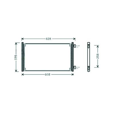 Condensatore per FIAT PUNTO dal 1999 al 2003 Codice OEM 46745054