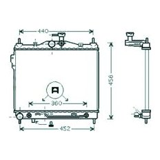 Radiatore acqua per HYUNDAI GETZ dal 2002 al 2005