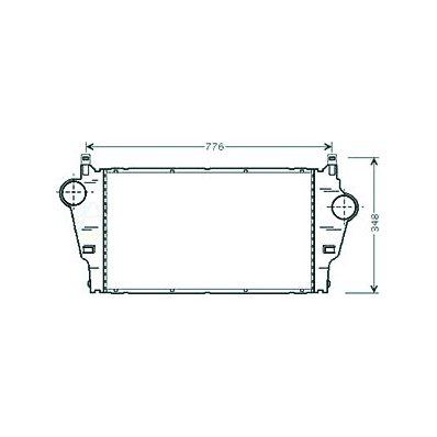 Intercooler per RENAULT LAGUNA dal 2001 al 2005 Codice OEM 8200008761