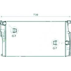 Radiatore acqua per BMW 1 F20 dal 2011 al 2015