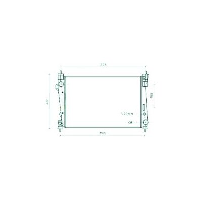 Radiatore acqua per ALFA ROMEO GIULIETTA dal 2010 al 2016 Codice OEM 50514481