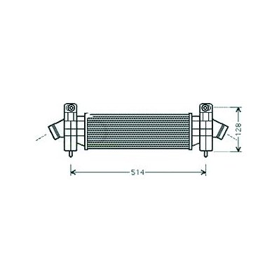 Intercooler per FORD MONDEO dal 2000 al 2003 Codice OEM 1124704