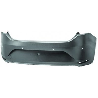 Paraurto posteriore verniciabile con fori sensore per SEAT LEON dal 2012 al 2016 Codice OEM 5F0807421AGRU