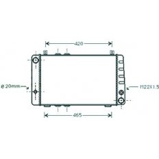 Radiatore acqua per SKODA FELICIA dal 1994 al 1997