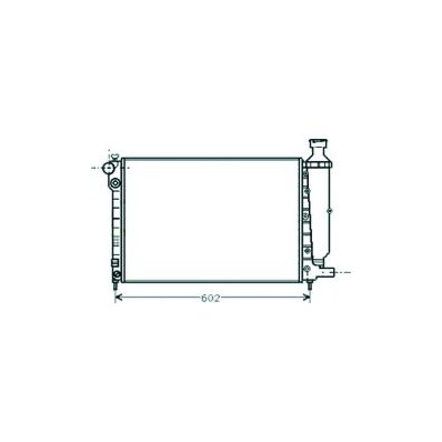 Radiatore acqua per PEUGEOT 106 dal 1991 al 1996 Codice OEM 1301C7
