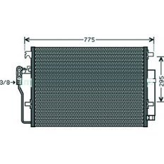 Condensatore per MERCEDES-BENZ SPRINTER dal 2006 al 2013