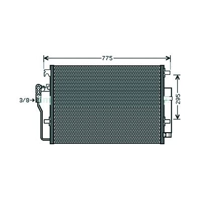 Condensatore per MERCEDES-BENZ SPRINTER dal 2006 al 2013 Codice OEM A9065000054