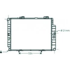 Radiatore acqua per MERCEDES-BENZ E dal 1995 al 1999