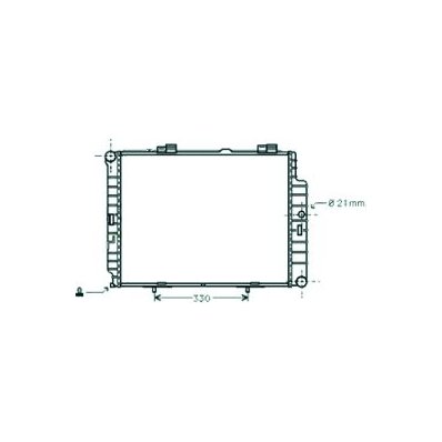 Radiatore acqua per MERCEDES-BENZ E dal 1995 al 1999 Codice OEM 2105005803