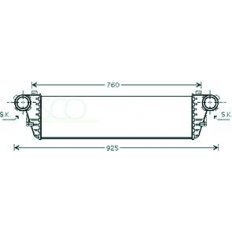 Intercooler per MERCEDES-BENZ C W203 dal 2000 al 2004