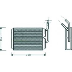 Scambiatore di calore per RENAULT TWINGO dal 2007 al 2011