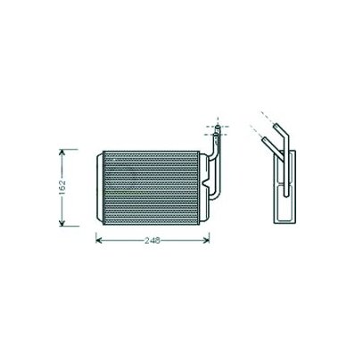 Scambiatore di calore per RENAULT TWINGO dal 1993 al 1998 Codice OEM 350218292000