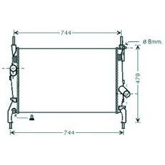 Radiatore acqua per FORD TRANSIT dal 2006 al 2014