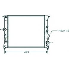 Radiatore acqua per RENAULT CLIO dal 1994 al 1996