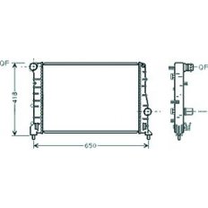 Radiatore acqua per ALFA ROMEO 147 dal 2000 al 2004