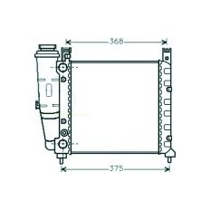 Radiatore acqua per FIAT UNO dal 1983 al 1989