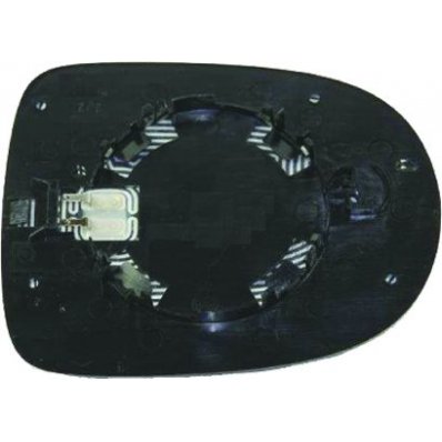 Piastra specchio retrovisore termica per RENAULT TWINGO dal 2012 al 2014 lato sinistro guidatore Codice OEM 7701069553