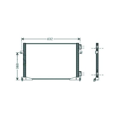 Condensatore per NISSAN PRIMASTAR dal 2002 al 2006 Codice OEM 7700312901