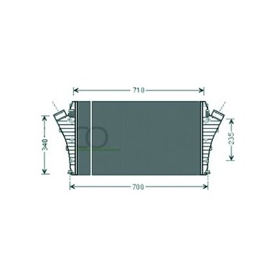 Intercooler per FIAT CROMA dal 2005 al 2007 Codice OEM 12765753