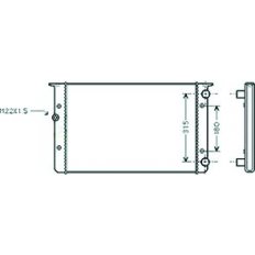 Radiatore acqua per VOLKSWAGEN GOLF  III dal 1991 al 1997
